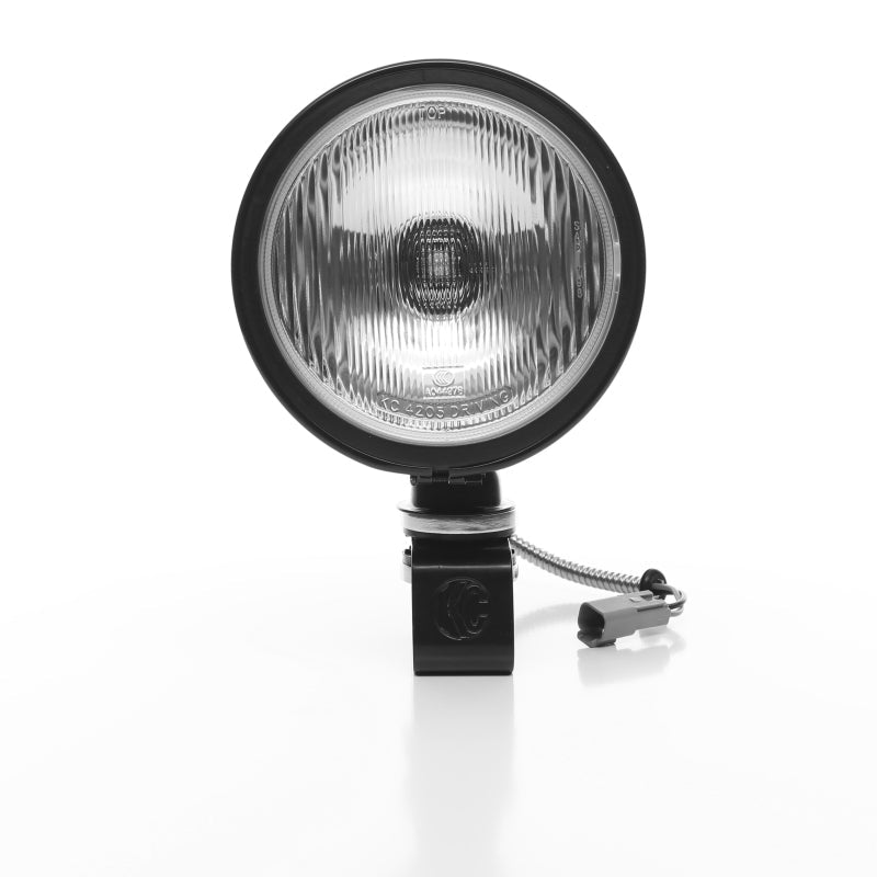 KC HiLiTES Daylighter 6in. Halogen Light 100w Spread Beam (Pair Pack System) - Black SS - Mammoth Racing -