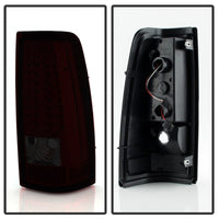 Xtune Chevy Silverado 1500/2500/3500 99-02 LED Tail Lights Red Smoke ALT-ON-CS99-LED-RS - Mammoth Racing -