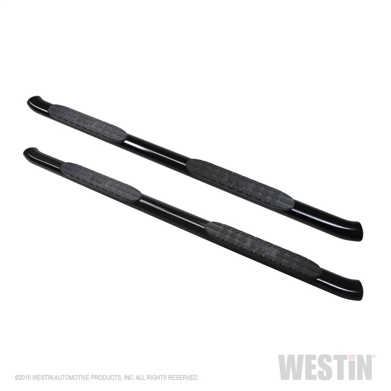 Westin 2019 Chevrolet Silverado/Sierra 1500 Crew Cab Non LD PRO TRAXX 4 Oval Nerf Step Bars - Black - Mammoth Racing -