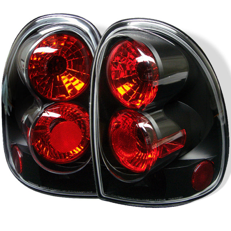 Spyder Dodge Caravan/Grand Caravan 96-00Euro Style Tail Lights Black ALT-YD-DC96-BK - Mammoth Racing -