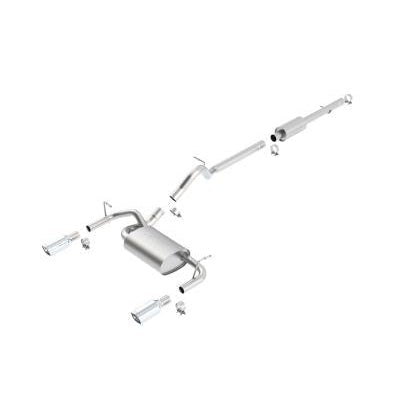 Borla 12-16 Jeep Wrangler JK 3.6L AT/MT 4Wheel 4dr Truck Single Split Rear Exit Catback Exhaust - Mammoth Racing -