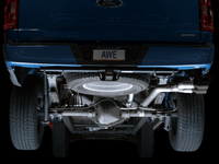 AWE 0FG 21+ Ford F150 Dual Side Exit Cat-Back Exhaust - 4.5in Diamond Black Tips - My Store