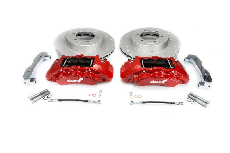 Alcon 2016+ Toyota Tacoma w/ 17in+ Wheels 352x30mm Rotors 6-Piston Red Calipers Front Brake Kit - My Store