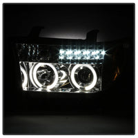 Spyder Toyota Tundra 07-13 Projector Headlights LED Halo LED Chrm PRO-YD-TTU07-HL-C - Mammoth Racing -