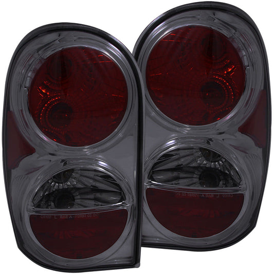 ANZO 2002-2007 Jeep Liberty Taillights Smoke - Mammoth Racing -