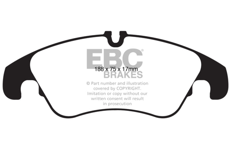 EBC 11 Audi A6 2.0 Turbo Redstuff Front Brake Pads - My Store