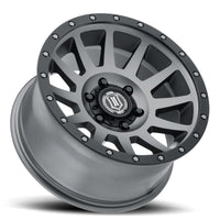 Icon Compression 18x9 6x5.5 0mm Offset 5in BS Titanium Wheel - Mammoth Racing -