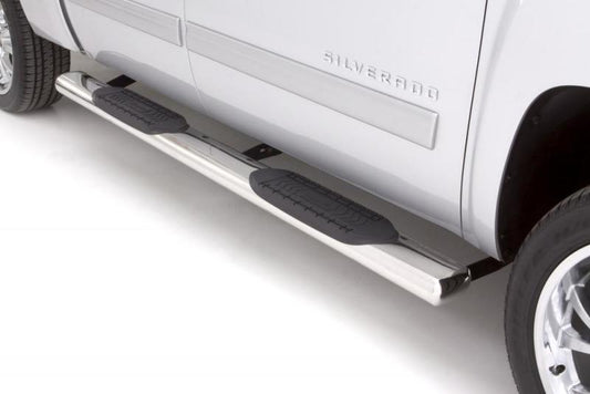 Lund 2019 Chevy Silverado 1500 Crew Cab (Rocker Panel) 6in. Oval Straight SS Nerf Bars - Polished - My Store