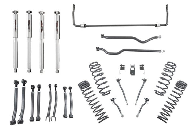 Belltech 18-19 Wrangler Rubicon JL 4dr 4in Trail Performance Lift Kit w/ Rear Sway Bar - Mammoth Racing -