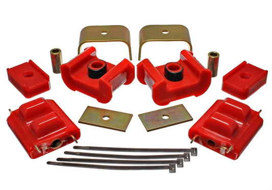 Energy Suspension 73-84 K5 Blazer 4WD Fullsize Red Complete Motor&Trans Mount Set Zinc Finish - My Store