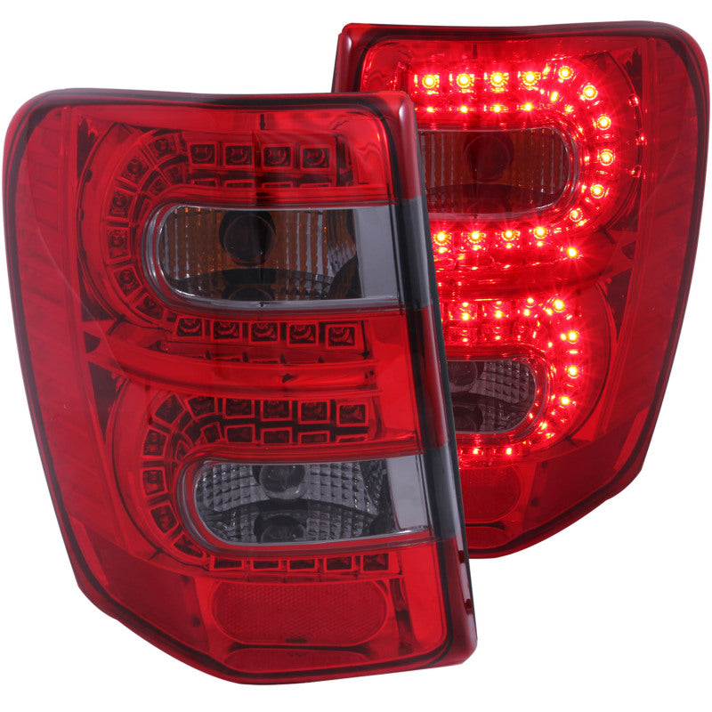 ANZO 1999-2004 Jeep Grand Cherokee LED Taillights Red/Smoke - Mammoth Racing -