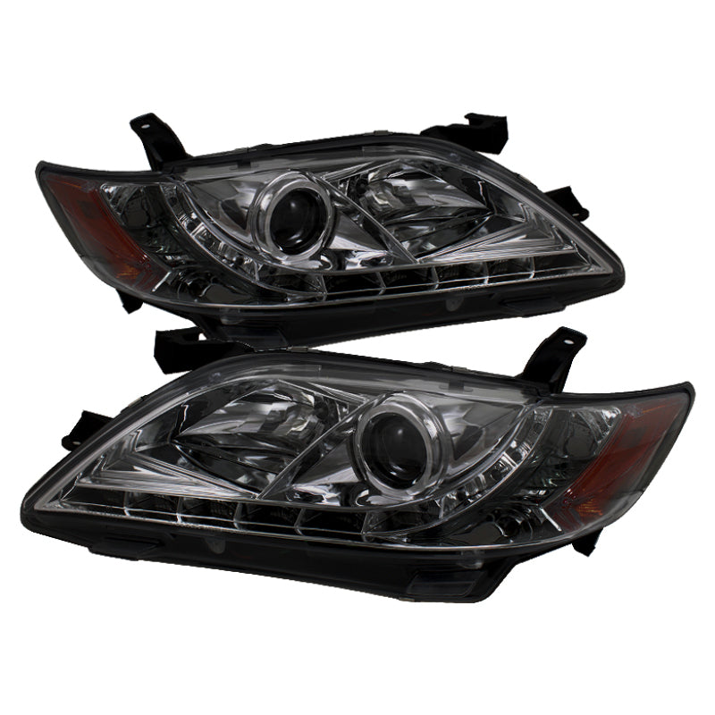 Spyder Toyota Camry 07-09 Projector Headlights DRL Smoke High H1 Low H7 PRO-YD-TCAM07-DRL-SM - Mammoth Racing -