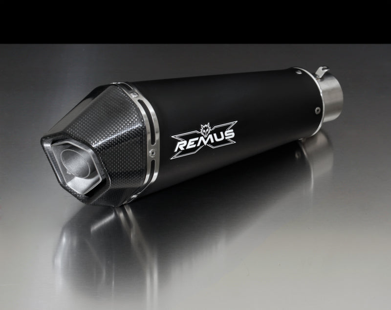Remus 2013+ Triumph Street Triple 675 Hypercone Black Slip On - Mammoth Racing -