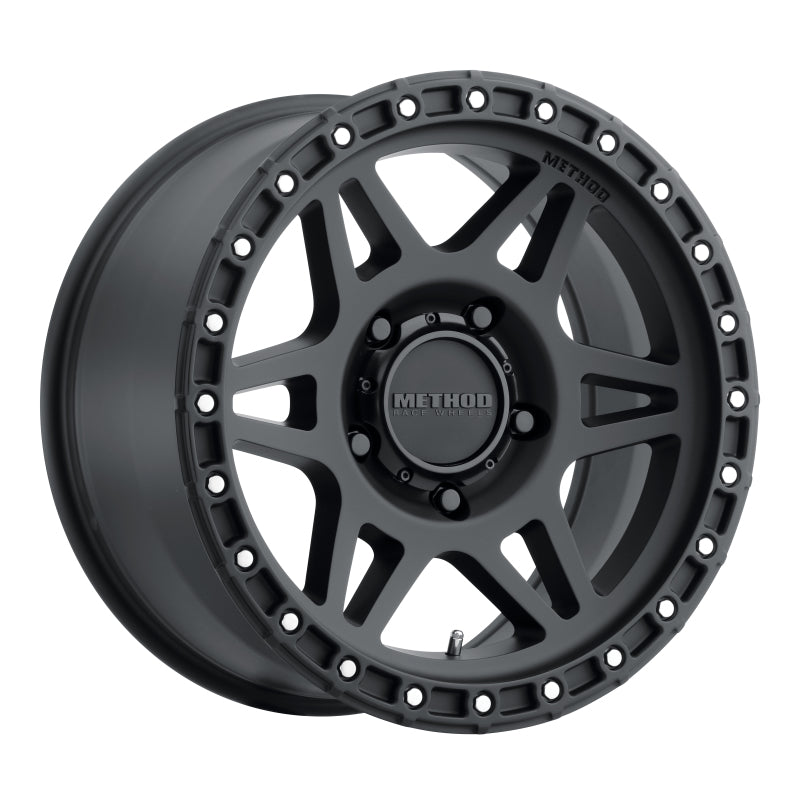 Method Mr312 17x8.5 0mm Offset 5x5 71.5mm CB Matte Black Wheel - Mammoth Racing -