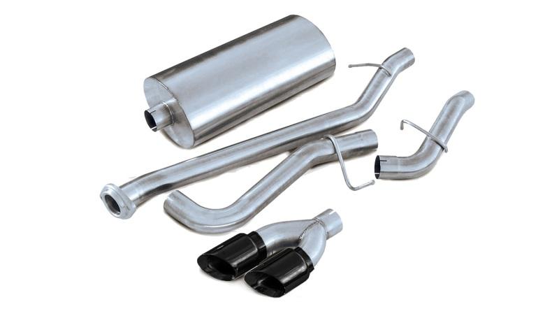 Corsa 02-06 Chevrolet Suburban 5.3L V8 3in Cat-Back Single Side w Twin 4in Black Pro-Series Tips - Mammoth Racing -