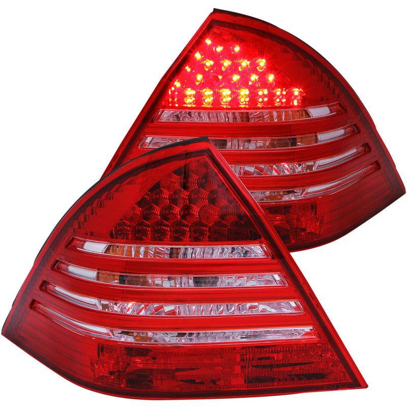 ANZO 2001-2004 Mercedes Benz C Class W203 Taillights Red/Smoke - My Store