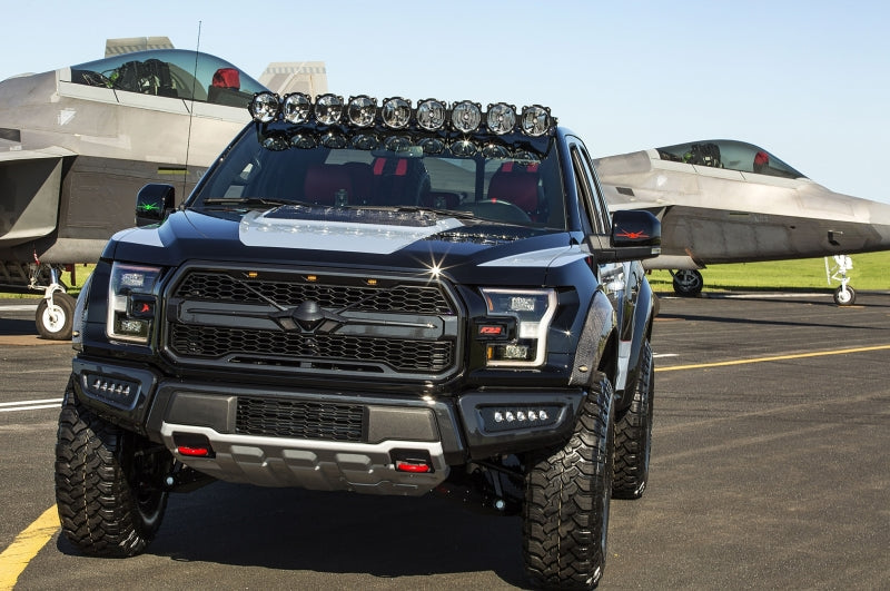 KC HiLiTES 17-18 Ford Raptor 57in. Pro6 Gravity LED 9-Light 180w Combo Beam Overhead Light Bar Sys - Mammoth Racing -