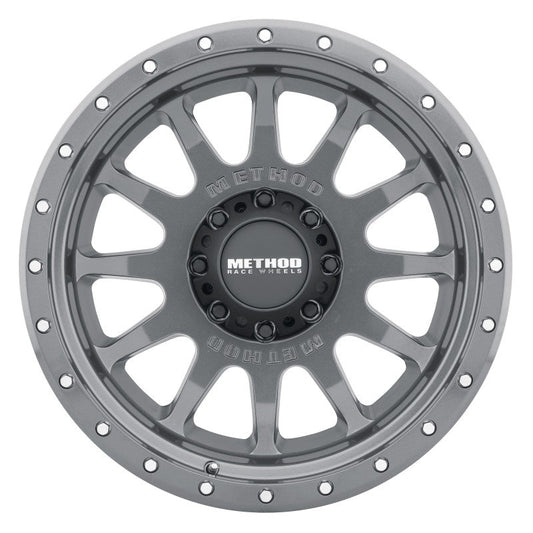 Method Mr605 NV 20x10 -24mm Offset 8x6.5 121.3mm CB Gloss Titanium Wheel - Mammoth Racing -