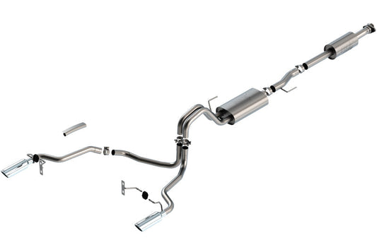 Borla F-150 2021 3.3L CC SB EC STB XL/XLT/Lariat/KR/Plnm/LTD 3/2.25 SRE Cat-Back ATAK Chrome Tips - My Store