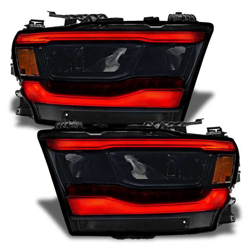 Oracle 19-21 Dodge RAM 1500 RGB+W Headlight DRL Upgrade Kit - Reflector LED Headlights - ColorSHIFT - Mammoth Racing -