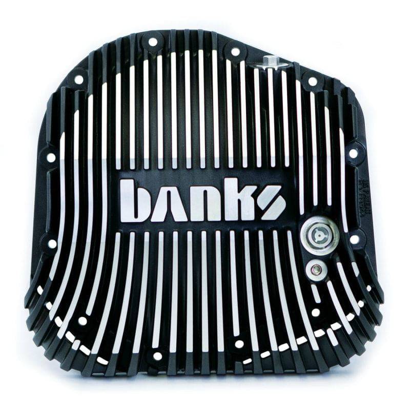 Banks 85-19 Ford F250/ F350 10.25in 12 Bolt Black Milled Differential Cover Kit - Mammoth Racing -