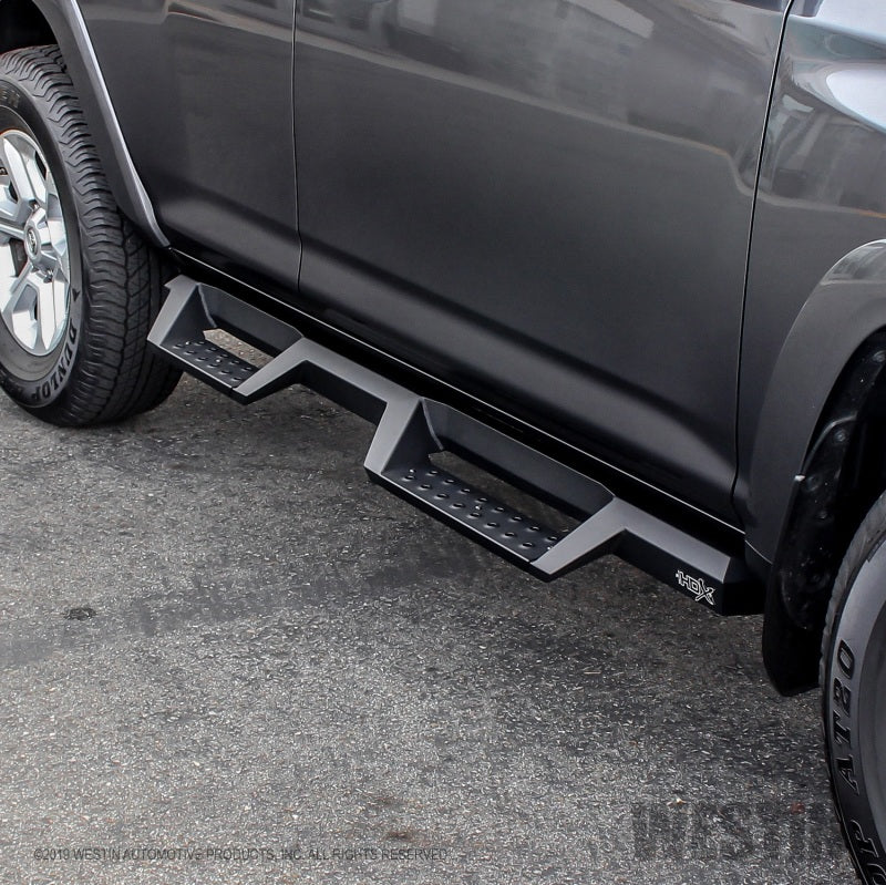 Westin/HDX 10-17 Toyota 4Runner Trail Edition Drop Nerf Step Bars - Textured Black - Mammoth Racing -