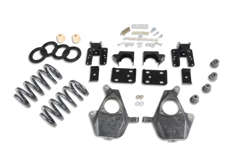 Belltech Lowering KIT 14 Silverado/Sierra Ext/Crw Cab 2WD 3in or 4in Ft/5in or 6in Rr w/o Shocks - Mammoth Racing -