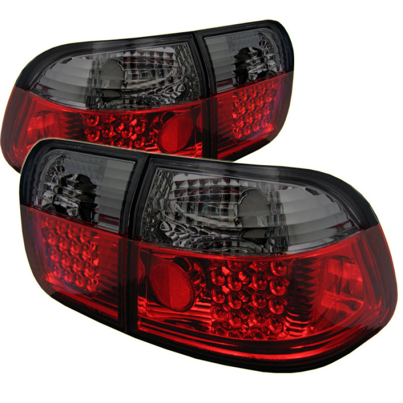 Spyder Honda Civic 96-98 4Dr LED Tail Lights Red Smoke ALT-YD-HC96-4D-LED-RS - Mammoth Racing -