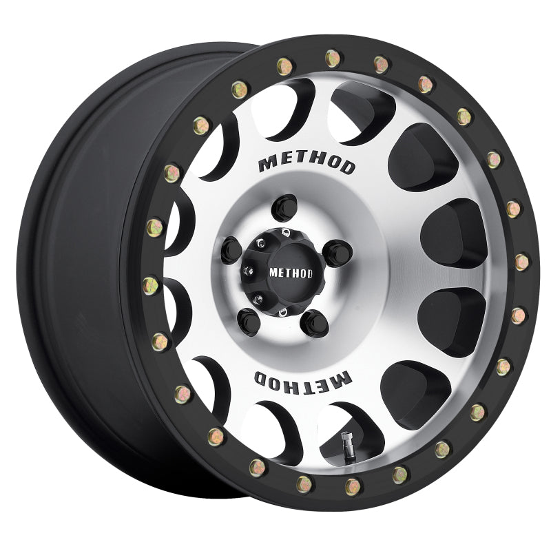 Method Mr105 Beadlock 17x9 -38mm Offset 6x5.5 108mm CB Machined w/Matte Black Ring Wheel - Mammoth Racing -
