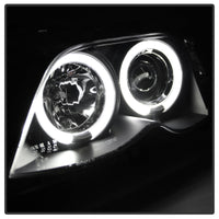 Spyder BMW E46 3-Series 02-05 4DR Projector Headlights 1PC LED Halo Blk PRO-YD-BMWE4602-4D-AM-BK - Mammoth Racing -