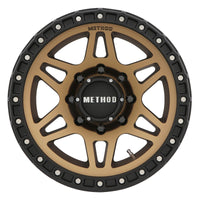 Method Mr312 18x9 +18mm Offset 8x6.5 130.81mm CB Method Bronze/Black Street Loc Wheel - Mammoth Racing -