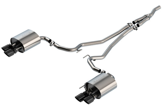 Borla 19-20 Ford Mustang Ecoboost 2.3L 2.25in S-type Exhaust w/ Valves - Black Chrome Tips - My Store