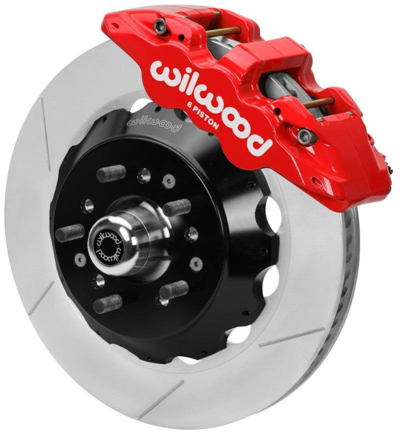 Wilwood 70-81 FBody/75-79 A&XBody Aero6 Frt BBK 14in Rtr Red Calipers Use w/ Pro Drop Spindle - My Store