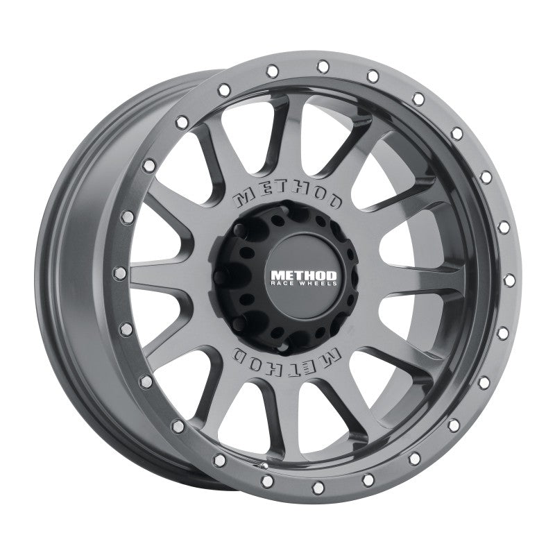 Method Mr605 NV 20x10 -24mm Offset 8x170 124.9mm CB Gloss Titanium Wheel - Mammoth Racing -