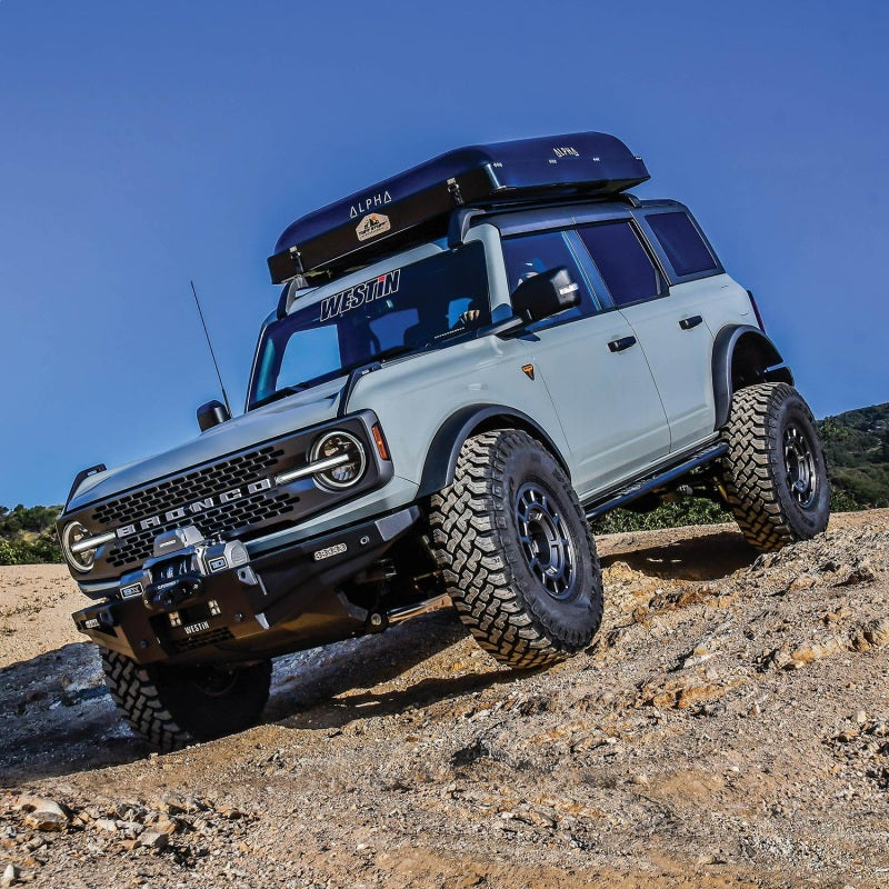Westin 21-23 Ford Bronco 4dr (Excl. Bronco Sport) Rock Slider - Textured Black - Mammoth Racing -
