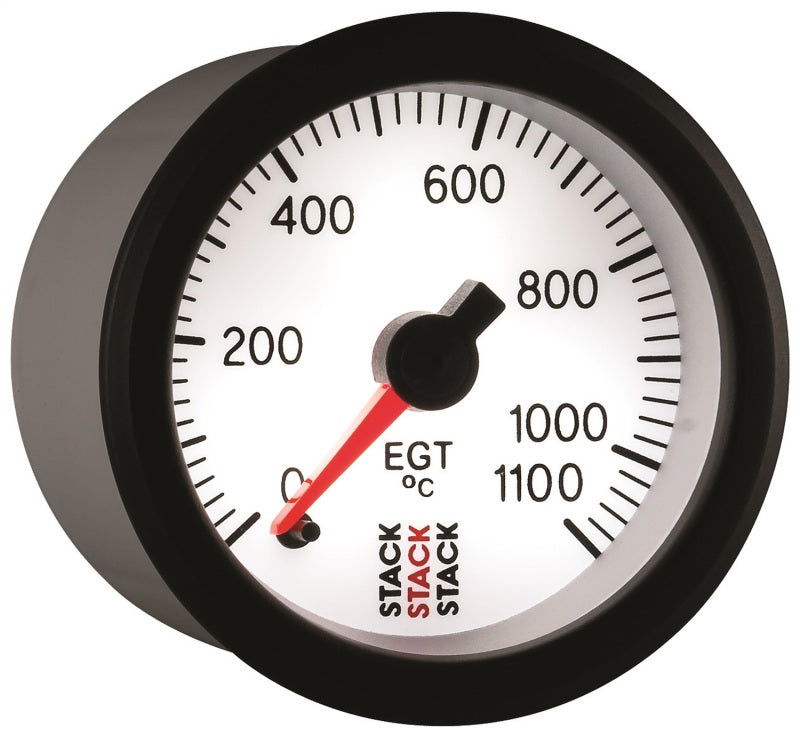 Autometer Stack 52mm 0-1100 Deg C Pro Stepper Motor Exhaust Gas Temp Gauge - White - My Store