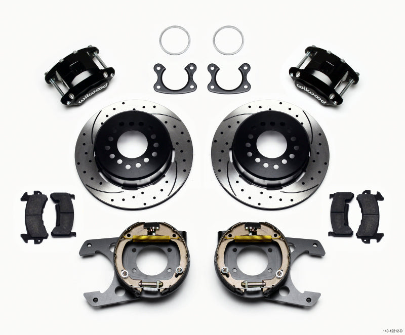 Wilwood D154 P/S Park Brake Kit Drilled Small Ford 2.50in Offset - Mammoth Racing -