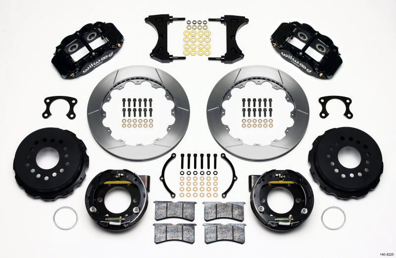 Wilwood Narrow Superlite 4R Rear P-Brk Kit 12.88in Small Ford 2.50in Offset - My Store