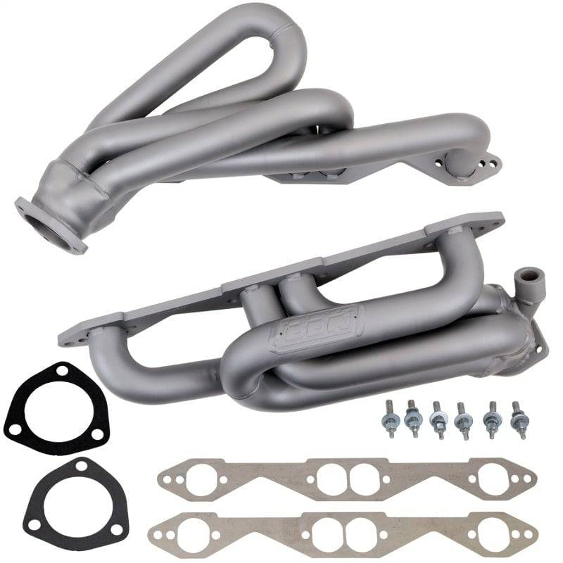 BBK 96-98 GM Truck SUV 5.0 5.7 Shorty Tuned Length Exhaust Headers - 1-5/8 Titanium Ceramic - Mammoth Racing -