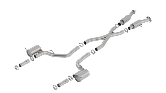 Borla 2018+ Jeep Grand Cherokee TrackHawk 6.2L V8 AWD 3in ATAK CatBack Exhaust (Uses Factory Tips) - My Store