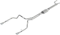 Borla 2019 Chevrolet Silverado 1500 6.2 w/ 147in WB 2.75in S-Type Catback Exhaust - Quad Square Tips - Mammoth Racing -