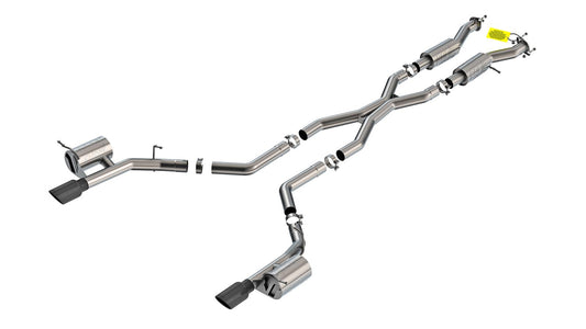 Borla 2021+ Dodge Durango SRT Hellcat 6.2L V8 AWD ATAK Cat-Back Exhaust System - Black Chrome Tips - Mammoth Racing -