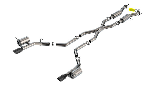 Borla 2021+ Dodge Durango SRT Hellcat 6.2L V8 AWD S-Type Cat-Back Exhaust System - Black Chrome Tips - Mammoth Racing -