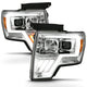 ANZO 2009-2013 Ford F-150 Projector Light Bar G4 Switchback H.L. Chrome Amber - My Store