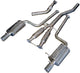 AWE Tuning Audi B7 A4 3.2L Track Edition Dual Tip Exhaust - Diamond Black Tips - Mammoth Racing -