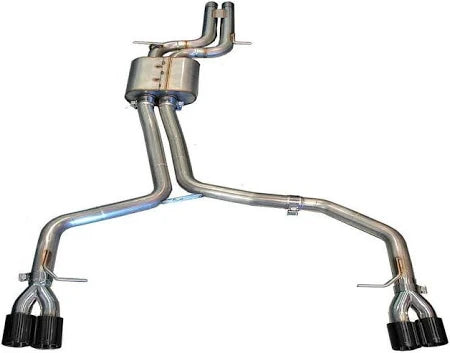 AWE Tuning Audi B8.5 S4 3.0T Track Edition Exhaust - Chrome Silver Tips (102mm) - My Store