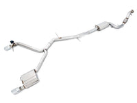 AWE Tuning Audi B9 A4 SwitchPath Exhaust Dual Outlet - Chrome Silver Tips (Includes DP and Remote) - Mammoth Racing -