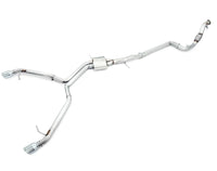 AWE Tuning Audi B9 A4 Track Edition Exhaust Dual Outlet - Chrome Silver Tips (Includes DP) - Mammoth Racing -