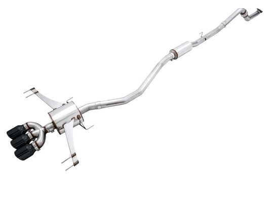 AWE Tuning 2017+ Honda Civic Type R Touring Edition Exhaust w/Front Pipe & Triple Diamond Black Tips - My Store