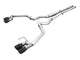 AWE Tuning 2018+ Ford Mustang GT (S550) Cat-back Exhaust - Track Edition (Quad Diamond Black Tips) - Mammoth Racing -